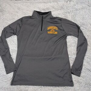 Minnesota Golden Gophers Shirt Womens L Athletic Stretch Thumb Hole Wrestling